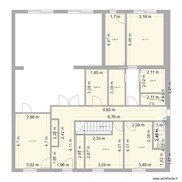 MAISON_PROJET2_30012026. Plan de 13  et 100 m²