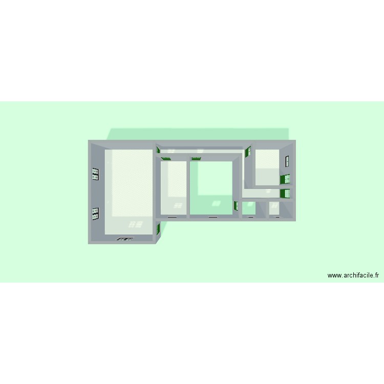 EYENET  MAISON. Plan de 5 pièces et 78 m2