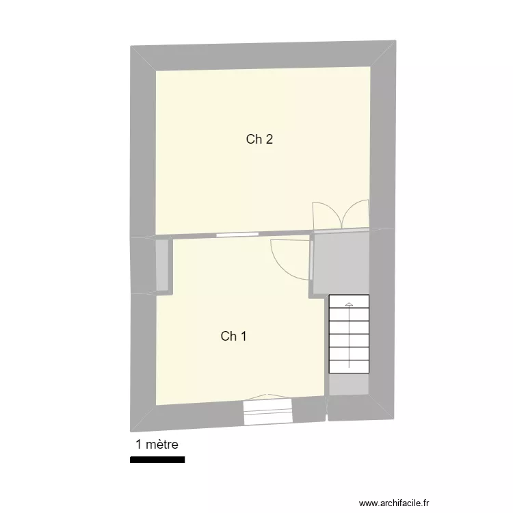 Cuirassiers 1 R+2. Plan de 