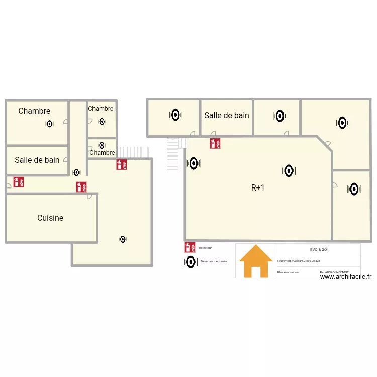EVO & GO Longvic. Plan de 7  et 1394 m²