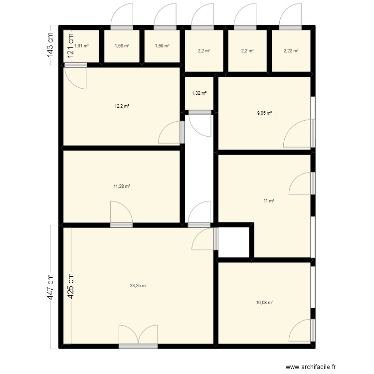 Maison 1 Tiobli. Plan de 0 pièce et 0 m2