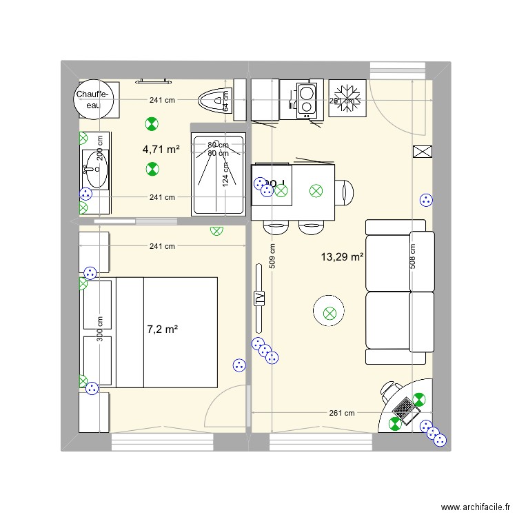 Princesse aménagement 1 elec. Plan de 0 pièce et 0 m2