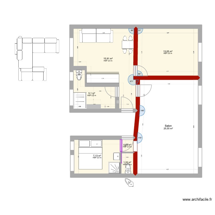 Chantilly Achat v2. Plan de 0 pièce et 0 m2