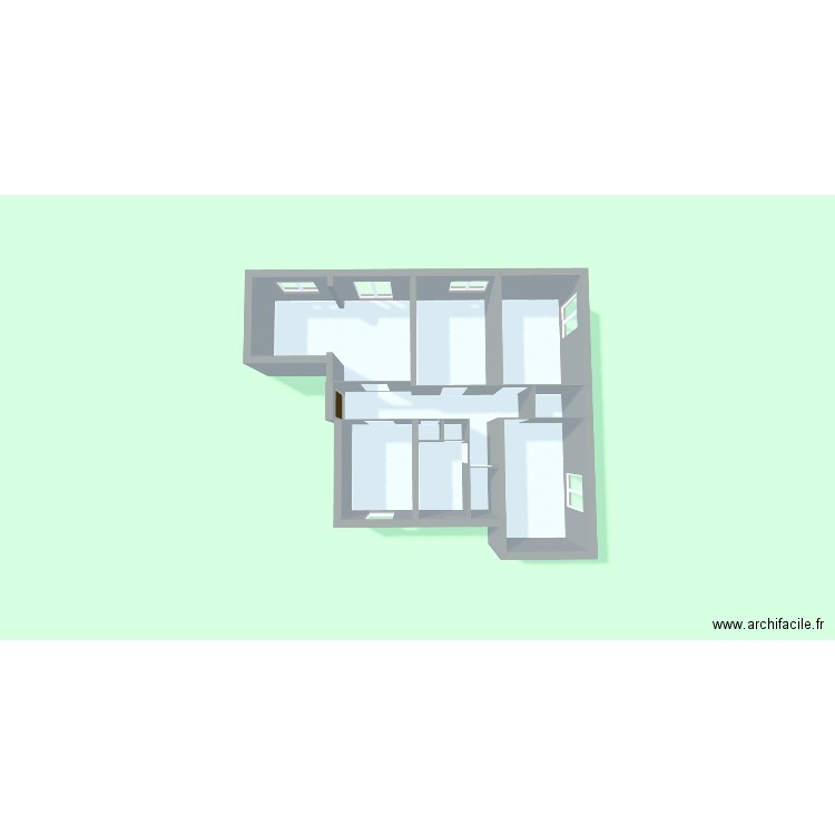 Suzon. Plan de 11 pièces et 70 m2