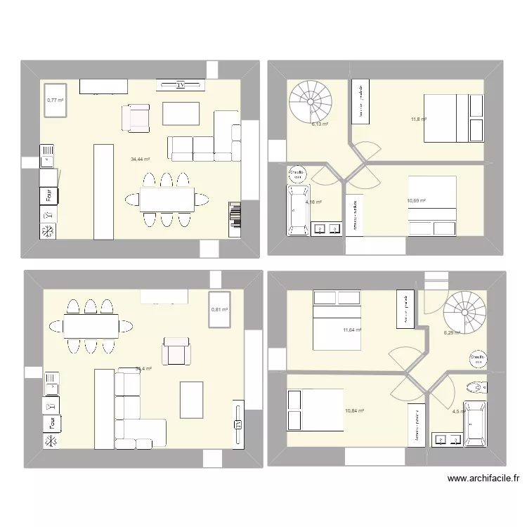 GRANGE VALIERE. Plan de 