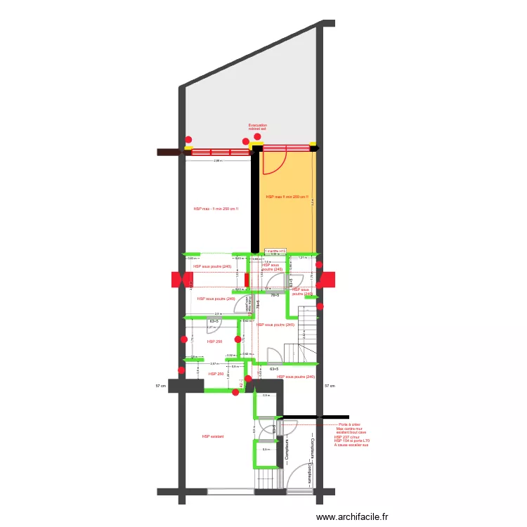 BAUCQ 77 Rez de Jardin HSP. Plan de 