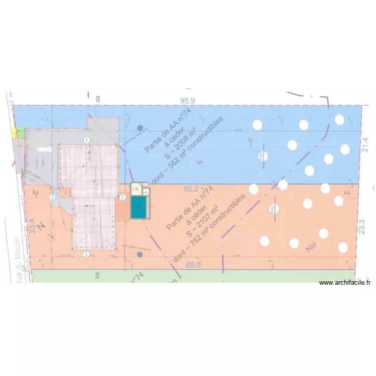 PISCINE 2. Plan de 3 Pièces et 38 m² PISCINE 2. Plan de 3 Pièces et 38 m²