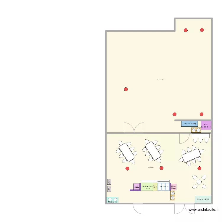 SAM + Self Clinique du Dauphin&eacute;. Plan de 