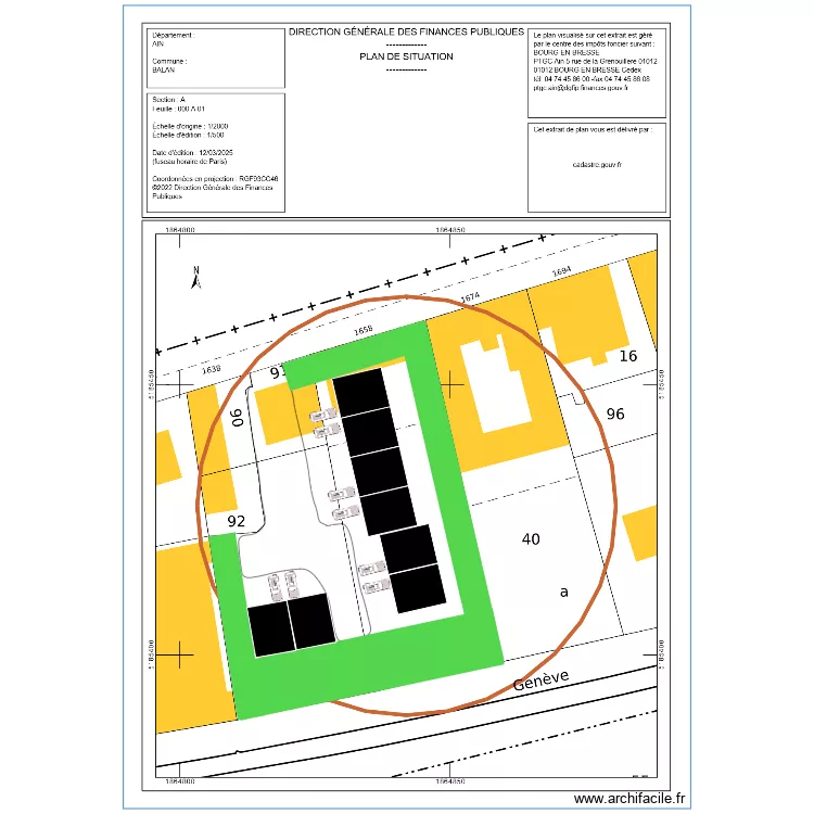 Balan Projet Lotissement. Plan de Balan Projet Lotissement. Plan de