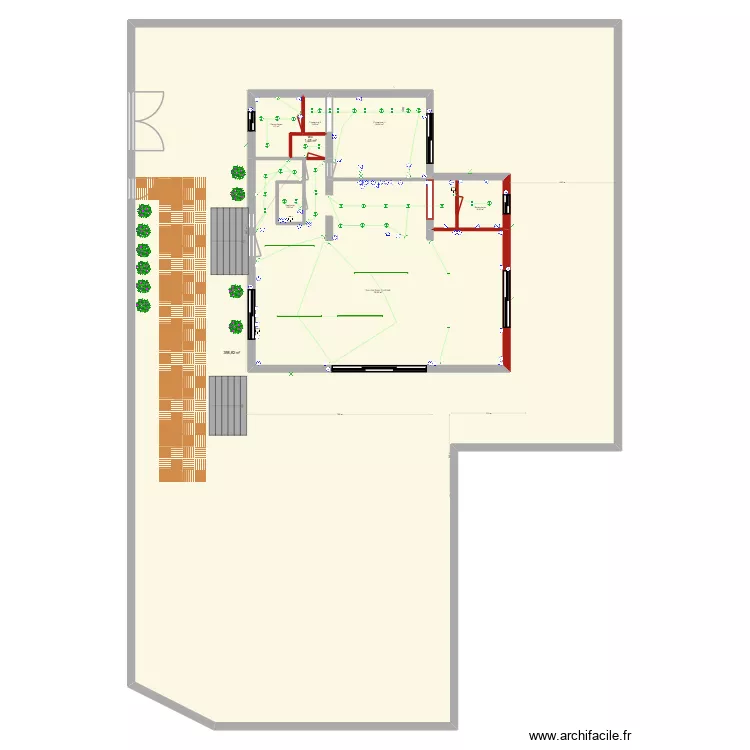 41 SORINS RDC RENOVATION + EXTENSION 2 elec. Plan de 8  et 627 m²