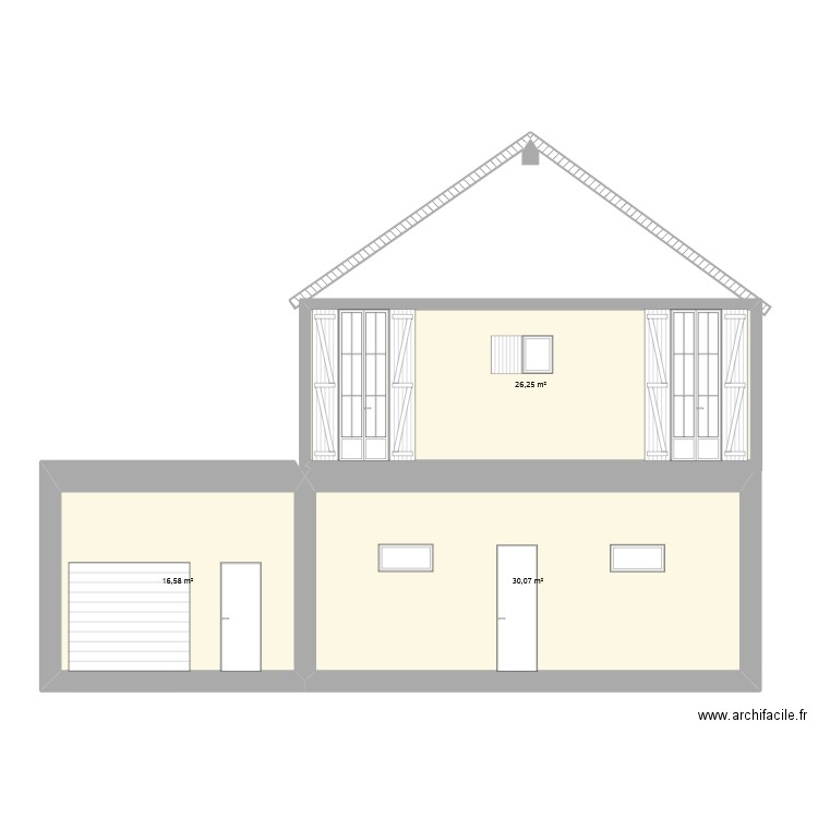 NEW PROJET. Plan de 6 pièces et 146 m2