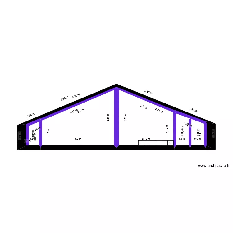 comple. Plan de 4  et 13 m²