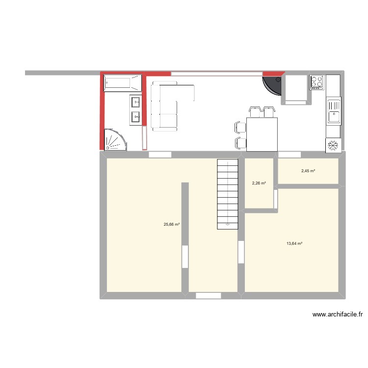 louis. Plan de 0 pièce et 0 m2