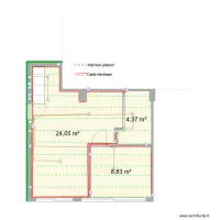 Studio electricite  et rail placo plafond