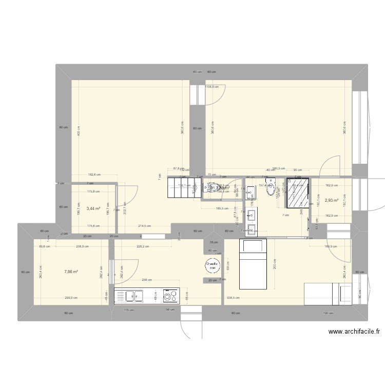 PICARD RENO BIS. Plan de 5 pièces et 97 m2