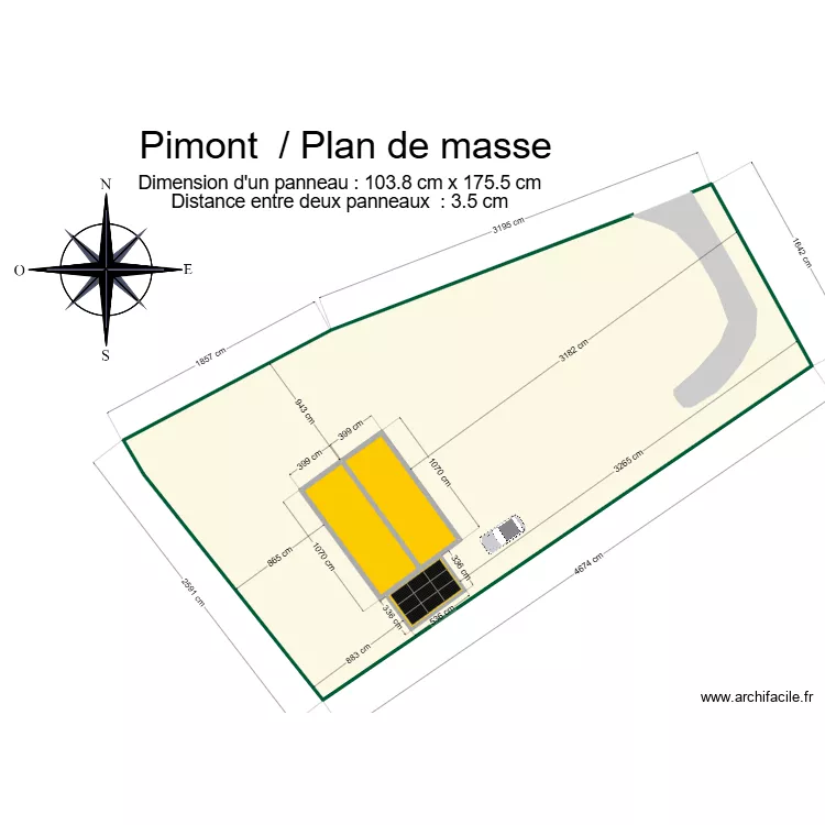 Pimont PLAN DE MASSE . Plan de Pimont PLAN DE MASSE . Plan de