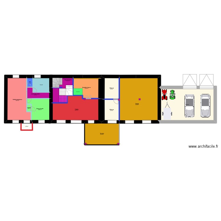 Cors, Veix 2. Plan de 55 pièces et 811 m2