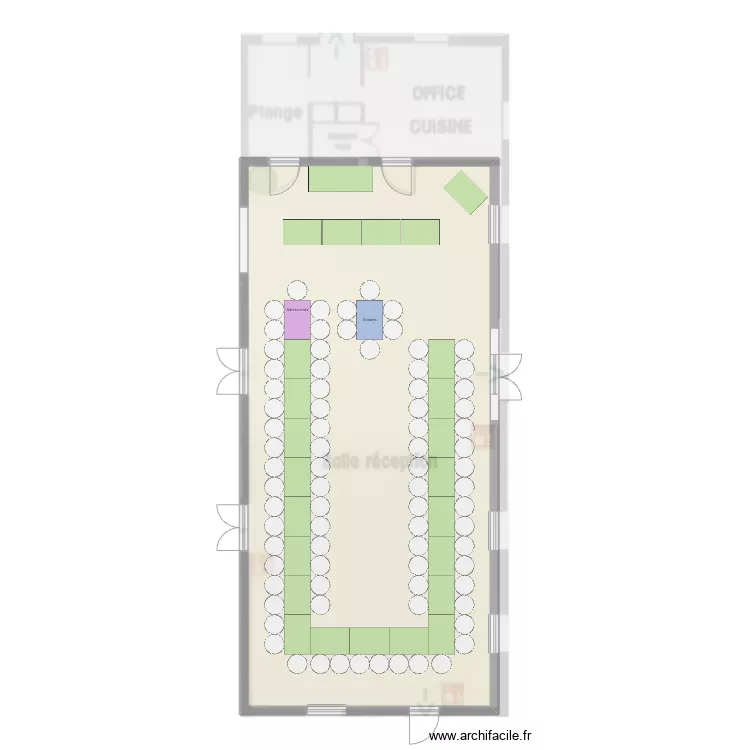 Bapt&ecirc;me Augustin . Plan de 