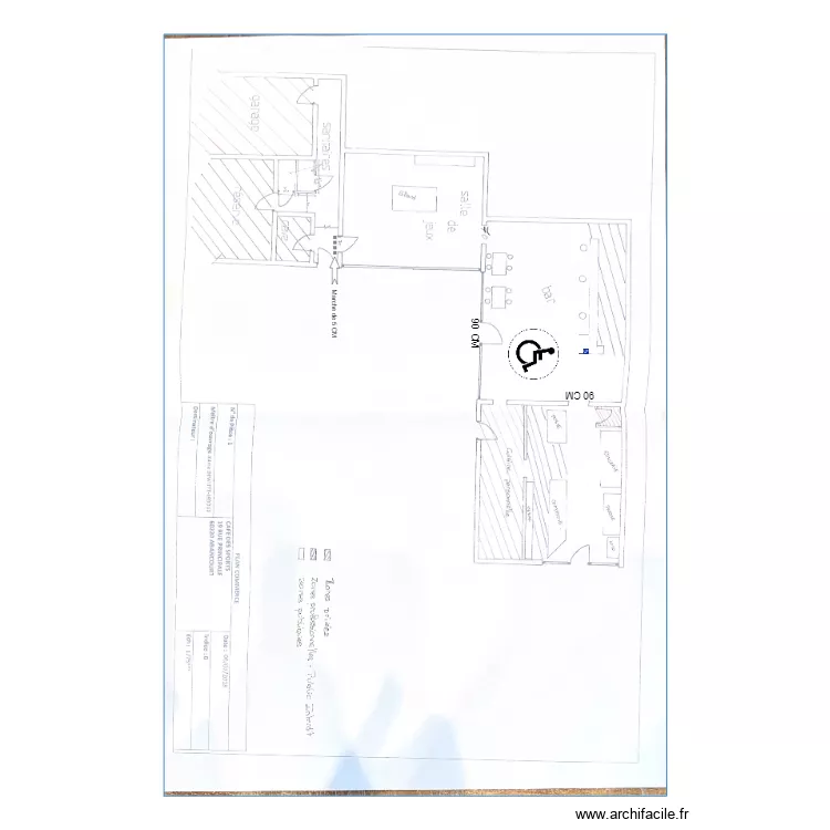 BAR DES SPORTS. Plan de 