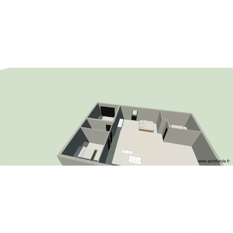 Maison. Plan de 5 Pièces et 119 m²