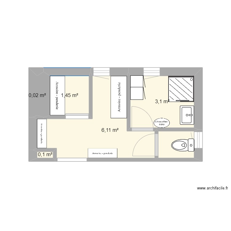 Projet SDB. Plan de 0 pièce et 0 m2