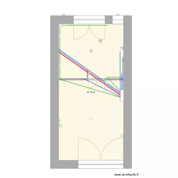 Lignes électrique Laupies. Plan de Lignes électrique Laupies. Plan de