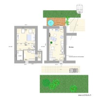 Loft plan masse bas et haut 1 meublé