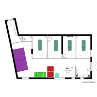 CABINET + table + chaise