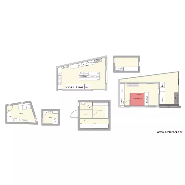 cuisine lama. Plan de 11 Pièces et 119 m² cuisine lama. Plan de 11 Pièces et 119 m²