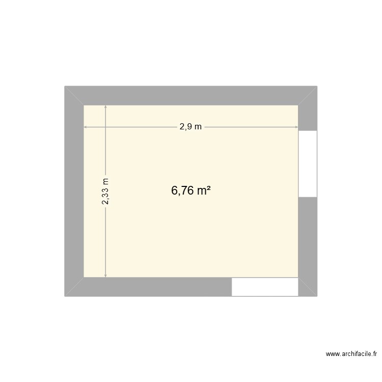 Cuisine Nico. Plan de 1 pièce et 7 m2