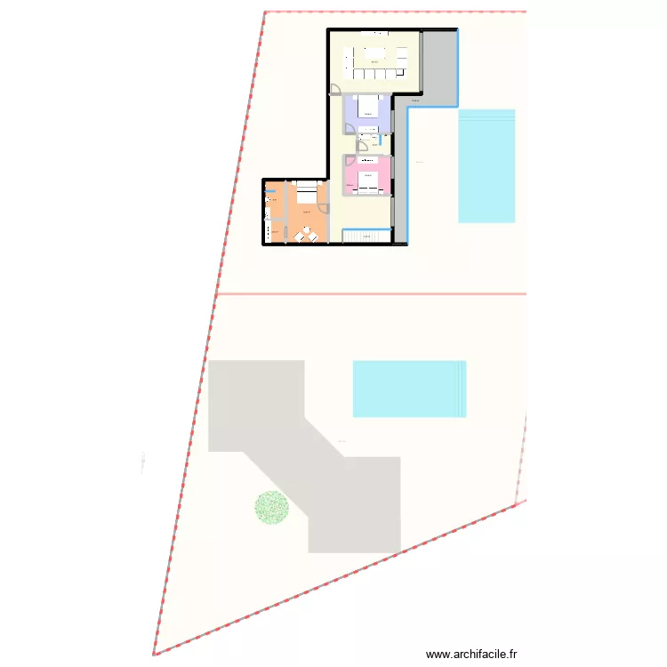 ADAMA CHEZ MERE. Plan de 20  et 2847 m²