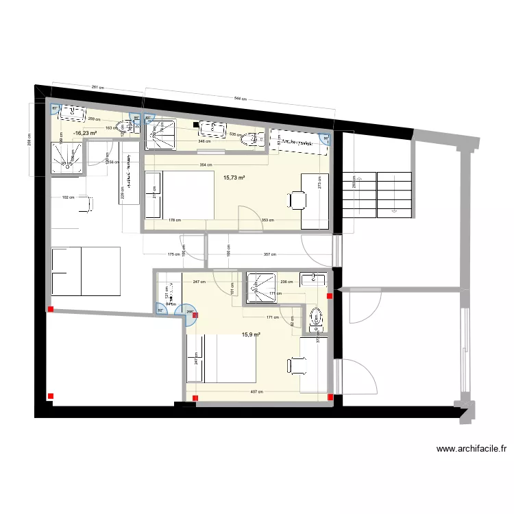 Plan 1er Chambres/2/2. Plan de 