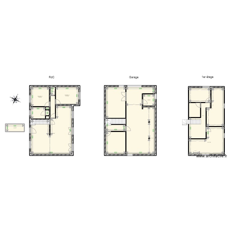 Lastillere_InitialAvantTravaux. Plan de 21 pièces et 269 m2