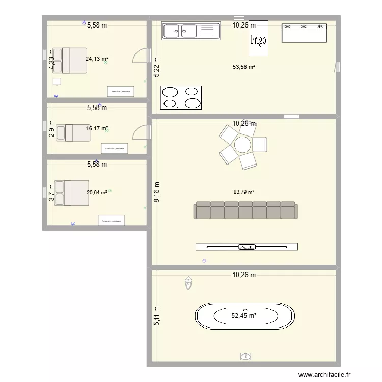 projet. Plan de 6 et 251 m² projet. Plan de 6 et 251 m²