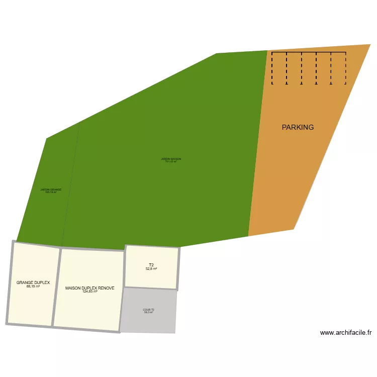 BRINDAS BIENVENU. Plan de 3 et 266 m² BRINDAS BIENVENU. Plan de 3 et 266 m²