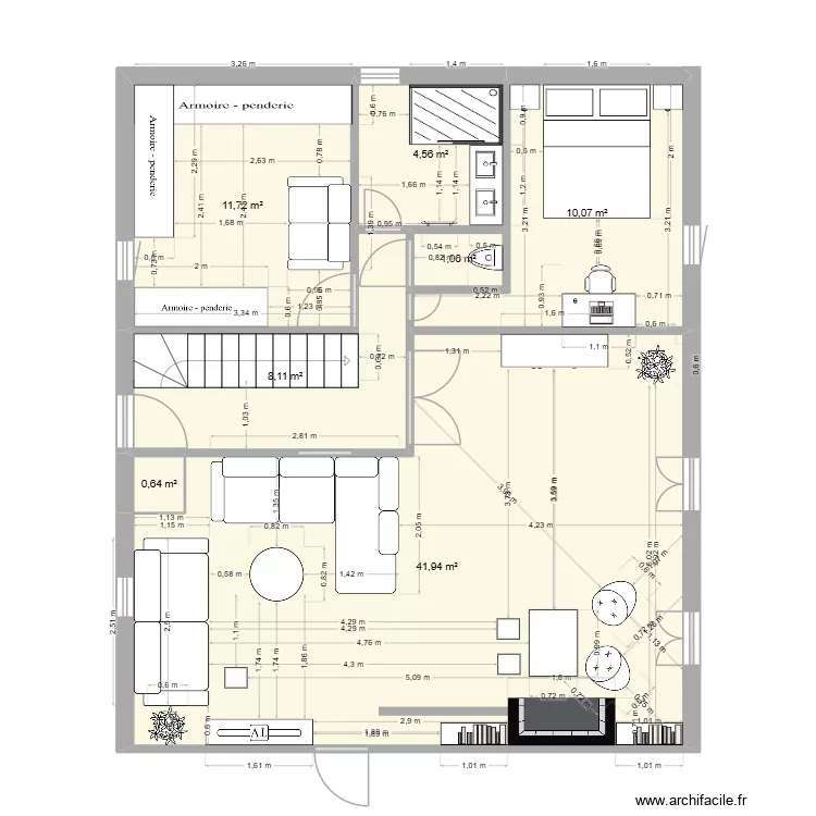 salon. Plan de 7 et 78 m² salon. Plan de 7 et 78 m²