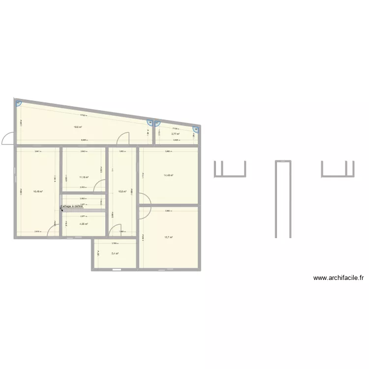 wai maison. Plan de 9 Pièces et 102 m² wai maison. Plan de 9 Pièces et 102 m²