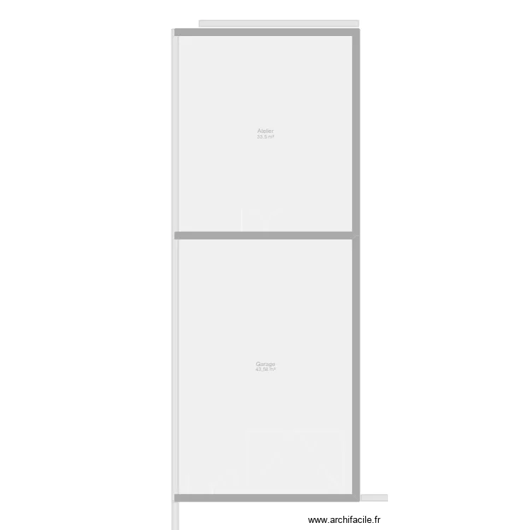 Garage 13/04. Plan de 2  et 77 m²