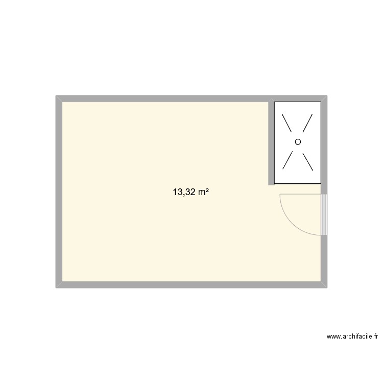 SDB bois. Plan de 0 pièce et 0 m2