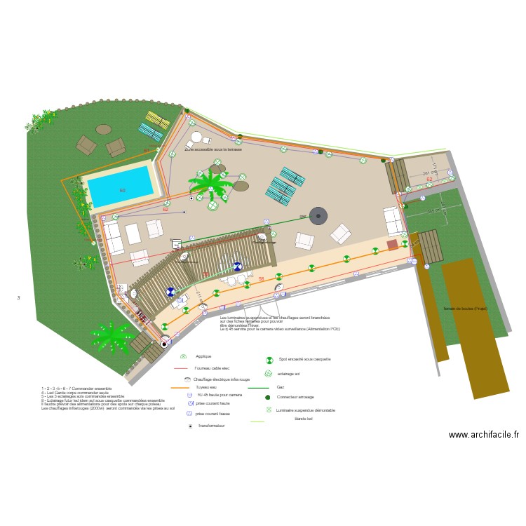 terrasse elec 0224. Plan de 0 pièce et 0 m2