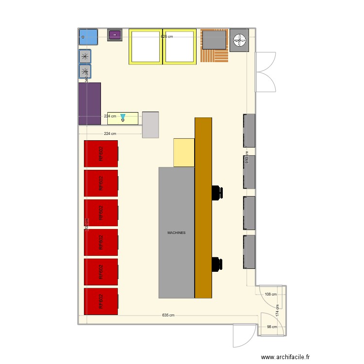 FCP LCA. Plan de 1 pièce et 67 m2