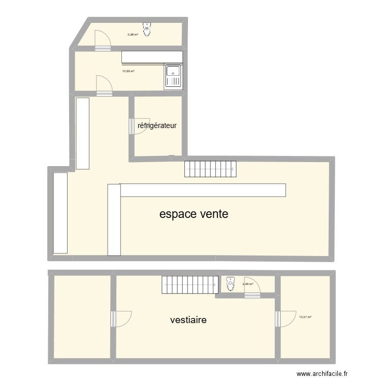 hugo bp de merde. Plan de 8 pièces et 155 m2