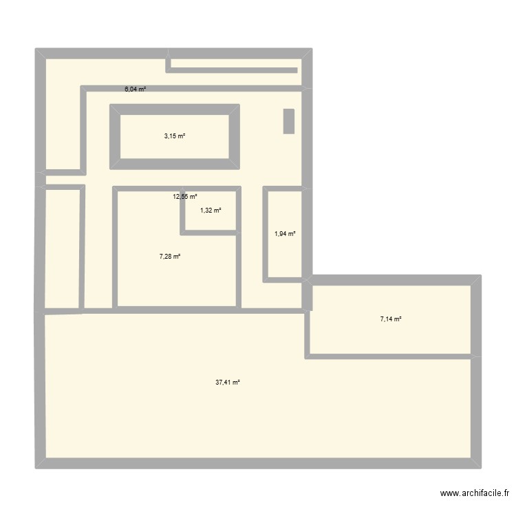 gamm vert. Plan de 8 pièces et 92 m2