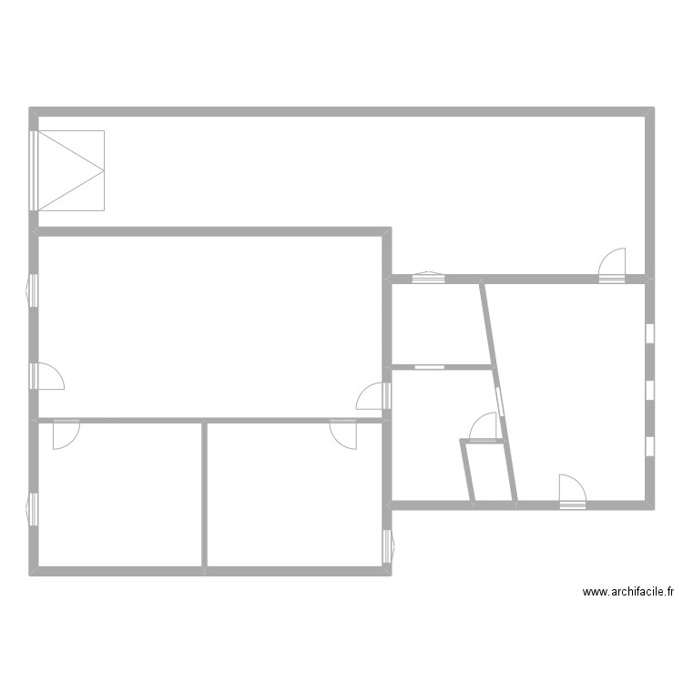 guyet. Plan de 8 pièces et 222 m2