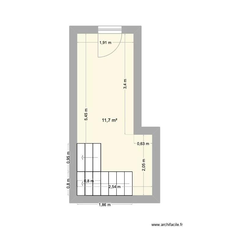 Bessancourt - RDC. Plan de 1 et 12 m² Bessancourt - RDC. Plan de 1 et 12 m²
