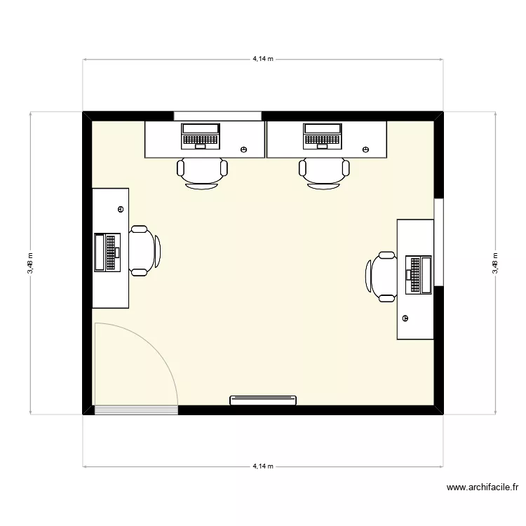STK - Chalet GF Office v1. Plan de 