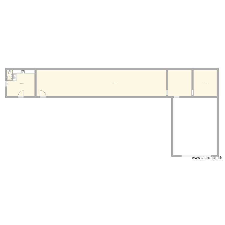 bedarieux complet. Plan de 4 pièces et 153 m2