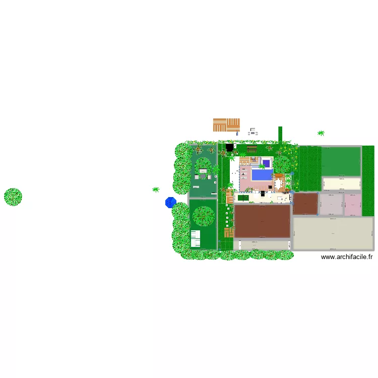 Ext&eacute;rieur mont Vernon 3 vol 44. Plan de 