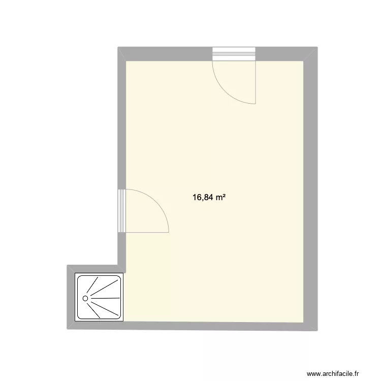 Buanderie. Plan de 