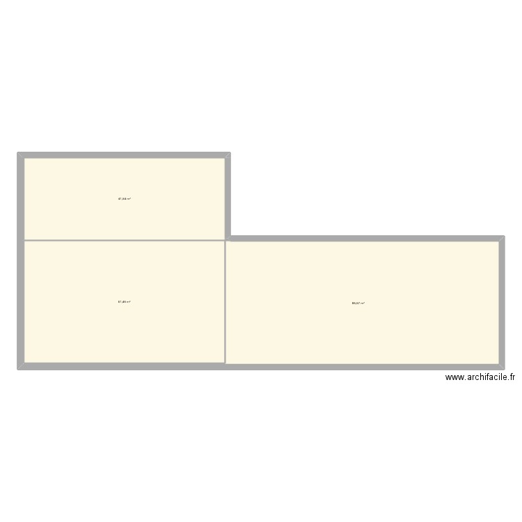ATELIER. Plan de 3 pièces et 189 m2